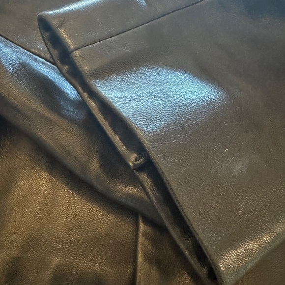 COLE HAAN | City Vintage Y2K Black 100% Lambskin Leather Blazer Jacket | Sz 6 - Picture 10 of 12